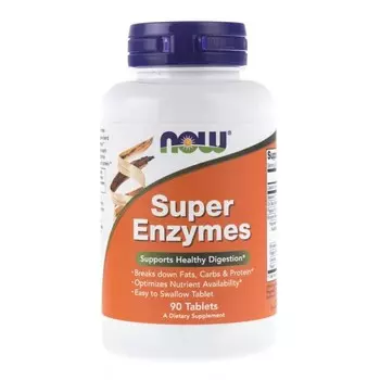 Биологически активная добавка Super Enzymes NOW FOODS, 90 таблеток