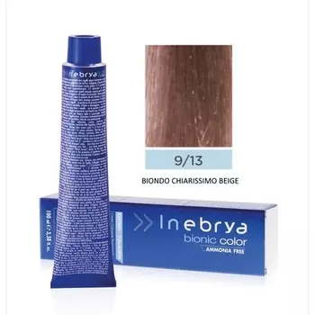 Bionic Beige 9/13 Очень светлый бежевый цвет волос 100 мл, Inebrya