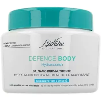 Bionike Defense Body Hydranourish Hydranourish 48 часов Питание и укрепление кожного барьера Комфорт Мягкость и эластичность 300мл