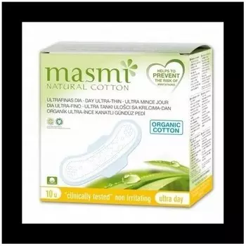 Биопрокладки Masmi из натурального хлопка Ultra Day Masmi Natural Cotton