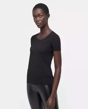 Биоразлагаемая футболка Aurora с матовым эффектом Wolford, черный
