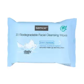 Биоразлагаемые чистящие салфетки Toallitas Desmaquillantes 3 In 1 Sence Beauty, 1 UD