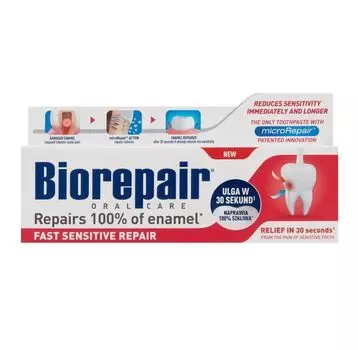 Biorepair Wraliwe Zby Зубная паста, 75 ml