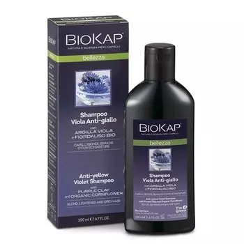 Bios Line Biokap Violet Шампунь против желтого цвета, 200 мл, ограниченный выпуск
