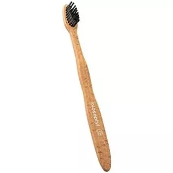 Bioseptyl Зубная щетка деревянная для взрослых, средняя, зеленая, 1 шт.