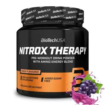 BioTech USA Nitrox Therapy со вкусом винограда, БАД, 340г Inna Marka