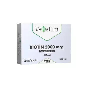 Биотин Venatura 5000 мкг, 30 таблеток