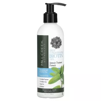 Биотиновый гель глубокого кондиционирования, 8 жидких унций (236 мл) Mill Creek Botanicals