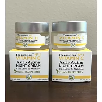 Biovene Barcelona The Conscious Антивозрастной ночной крем с витамином С и малиной, Biovene Barcelona