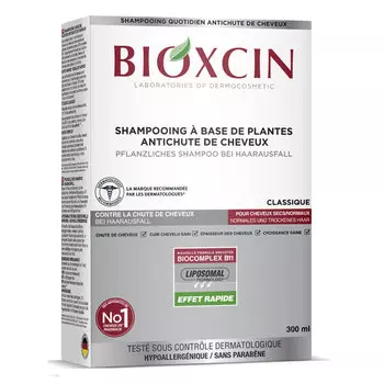 Bioxcin Classic Herbal шампунь для сухих и нормальных волос, склонных к выпадению 300 мл BIOTA LABORATOIRES
