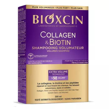 Bioxcin Collagen&Biotin Укрепляющий и восстанавливающий шампунь, придающий объем 300 мл BIOTA LABORATOIRES