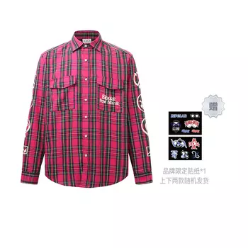 Bipolar БИПОЛЯРНАЯ рубашка унисекс, Красный