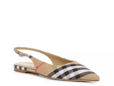 Birdie Балетки Burberry, Tan Plaid Print