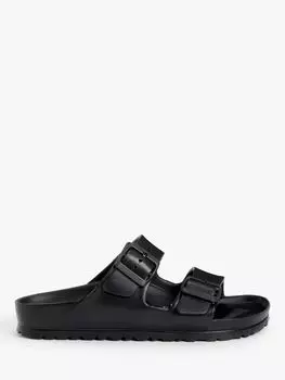 Birkenstock Arizona узкие водонепроницаемые сандалии из этиленвинилацетата с двойным ремешком, черные