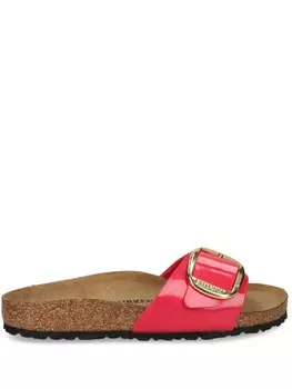Birkenstock босоножки Madrid из лакированной кожи с большой пряжкой, розовый