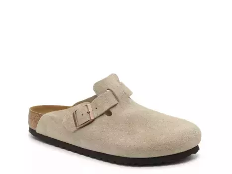 Birkenstock Boston Clog — мужские, серо-коричневые
