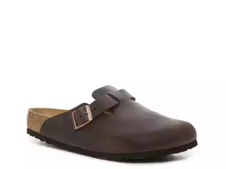 Birkenstock Boston Clog — мужские, темно-коричневые