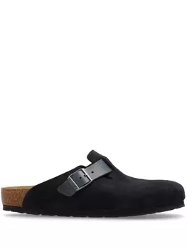 Birkenstock бостонские замшевые тапочки, синий
