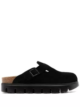 Birkenstock бостонский массивный сабо, черный