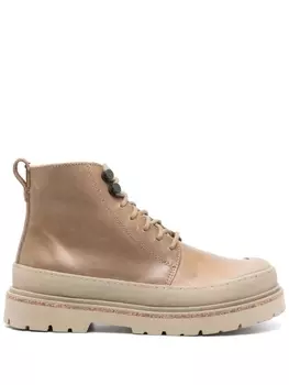 Birkenstock ботинки Prescott на шнуровке, коричневый
