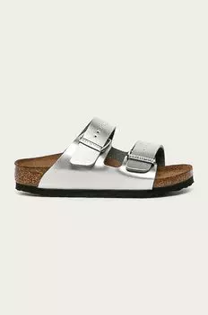 Birkenstock - детские шлепанцы Arizona., серебро