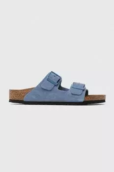 Birkenstock Детские замшевые тапочки Arizona Kids VL, синий