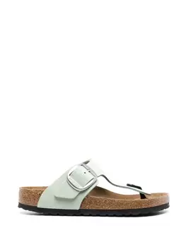 Birkenstock Gizeh big-buckle sandals, зеленый