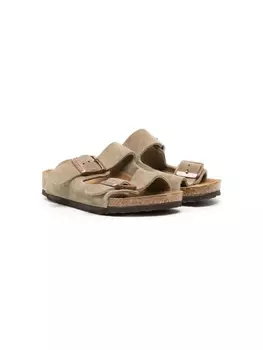 Birkenstock Kids сандалии Arizona с открытым носком, нейтральный цвет