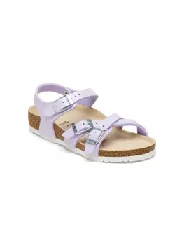 Birkenstock Kids сандалии Rio с пряжками и ремешками, фиолетовый