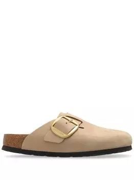 Birkenstock кожаные сандалии с пряжками, нейтральный цвет