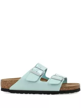 Birkenstock лакированные сандалии Arizona, зеленый