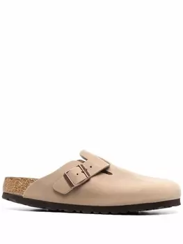 Birkenstock мюли с завязками, нейтральный цвет