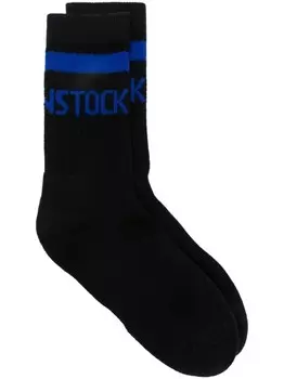 Birkenstock носки с жаккардовым логотипом, черный