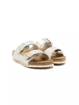 Birkenstock сандалии Arizona с эффектом металлик, золотистый