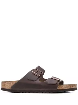 Birkenstock сандалии Arizona с пряжками, коричневый