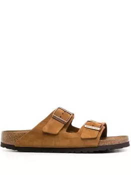 Birkenstock сандалии Arizona с пряжками, коричневый