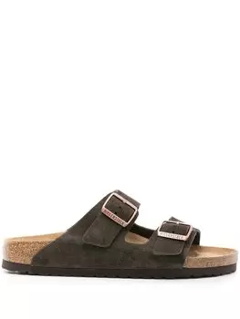 Birkenstock сандалии Arizona с пряжками, коричневый