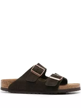 Birkenstock сандалии Arizona с пряжками, коричневый