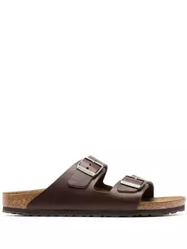 Birkenstock сандалии Arizona с пряжками, коричневый