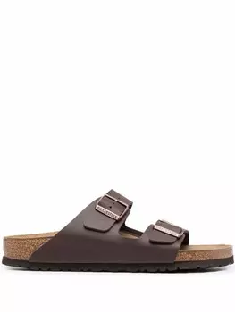 Birkenstock сандалии Arizona с пряжками, коричневый