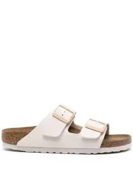 Birkenstock сандалии Arizona с пряжками, нейтральный цвет