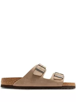 Birkenstock сандалии Arizona с пряжками, нейтральный цвет
