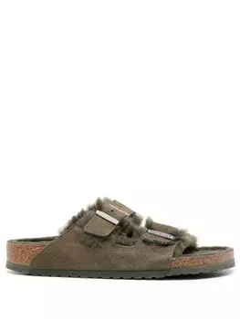 Birkenstock сандалии Arizona с пряжками, зеленый