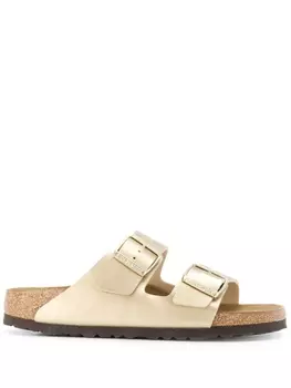 Birkenstock сандалии Arizona с пряжками, золотистый