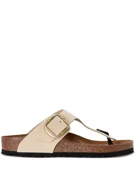 Birkenstock сандалии Gizeh Big Buckle, нейтральный цвет