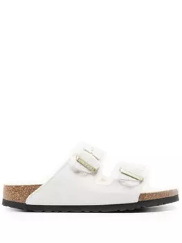 Birkenstock сандалии из кожи с подкладкой из овчины Arizona, белый