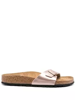 Birkenstock сандалии Madrid с тисненым логотипом, розовый