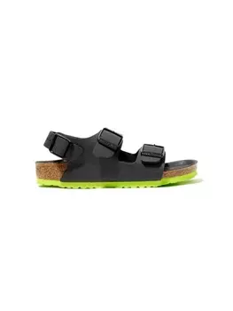 Birkenstock сандалии Milano на контрастной подошве, черный