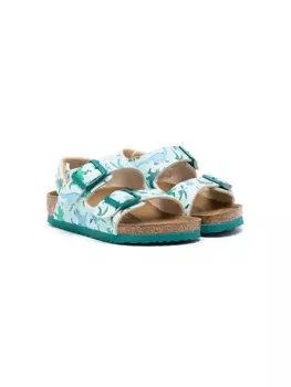 Birkenstock сандалии Milano с принтом, синий
