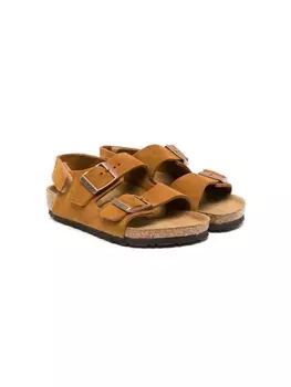 Birkenstock сандалии Milano с пряжками, коричневый